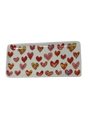 Heart Pattern Ceramic Tray